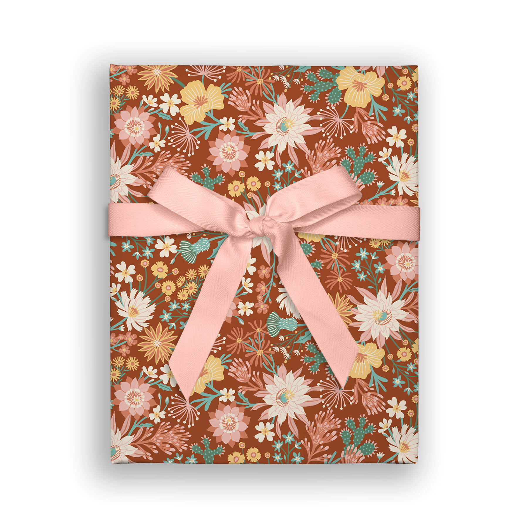 Desert Flora Rust Double Sided Flat Wrap