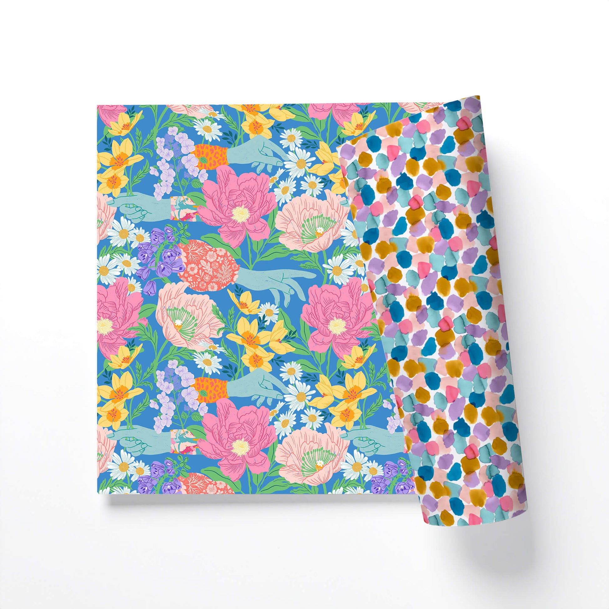 Blooming Friendship Garden Double-Sided Gift Wrap