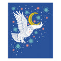 Owl and Moon Art Print