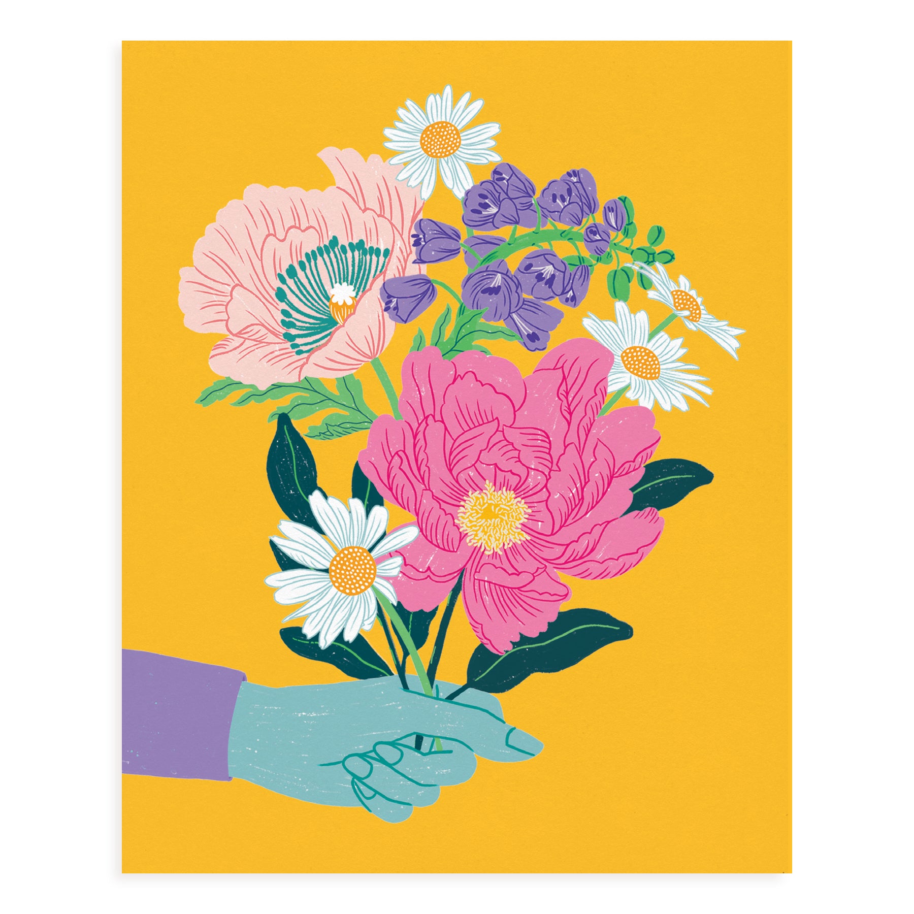 Handpicked Bouquet Art Print