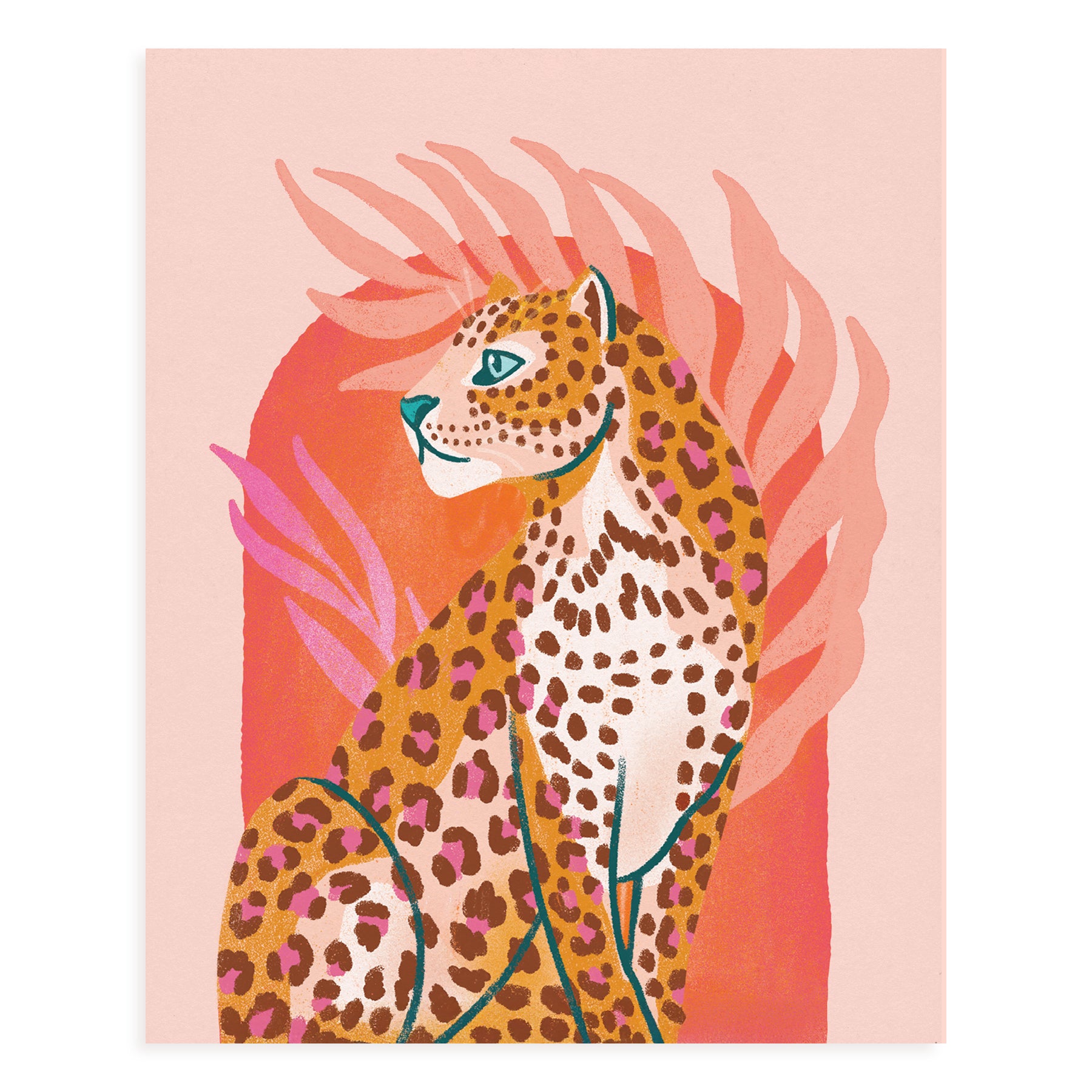 Wild and Kind Leopard Art Print