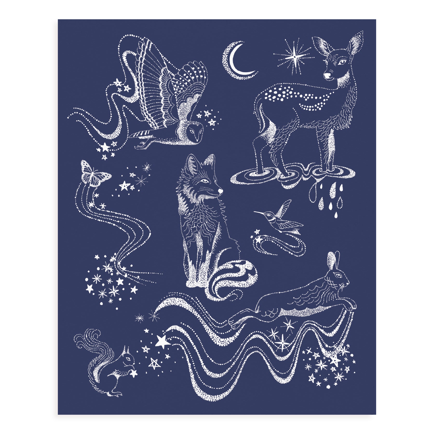 Woodland Constellations Art Print