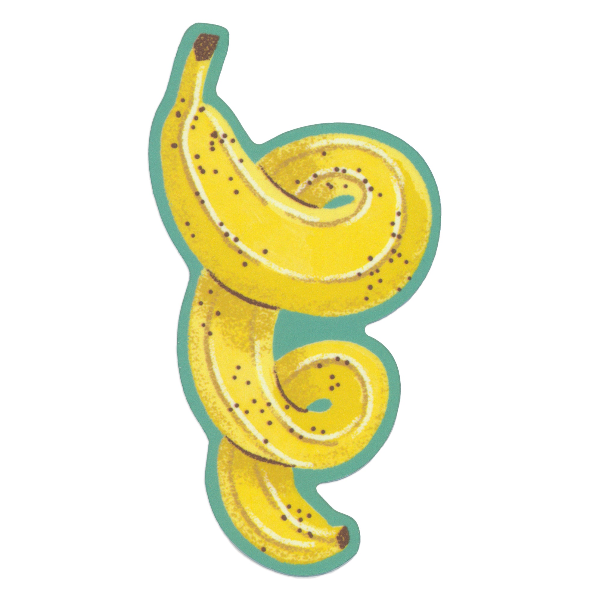 Springy Banana Matte Die-Cut Sticker