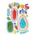 Gems Metallic Die-Cut Sticker