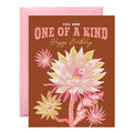 One-of-a-Kind Cactus Bloom Birthday Card