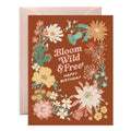 Bloom Wild & Free Desert Birthday Card