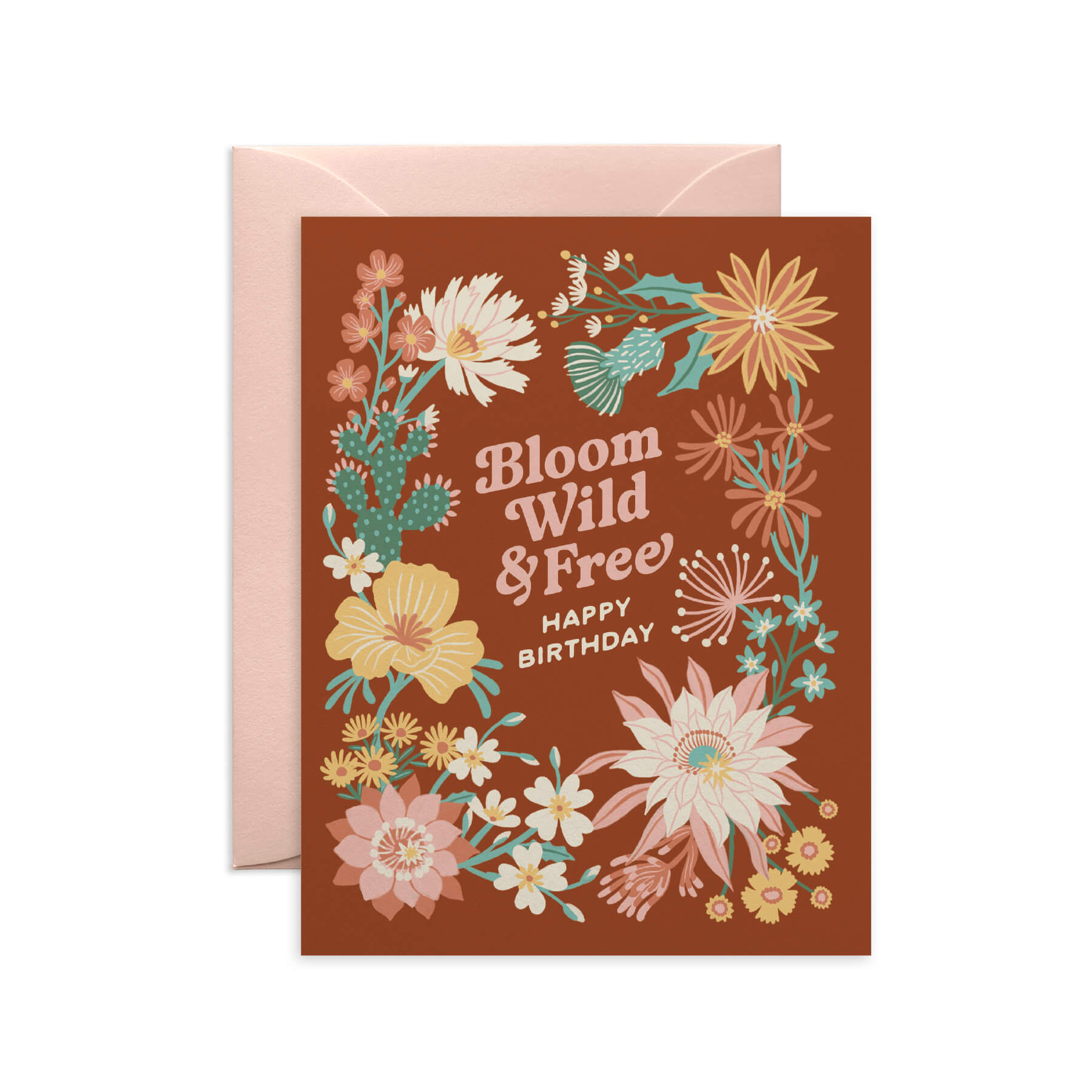 Bloom Wild & Free Desert Birthday Card