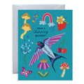 Embroidered Nature Patches Birthday Card