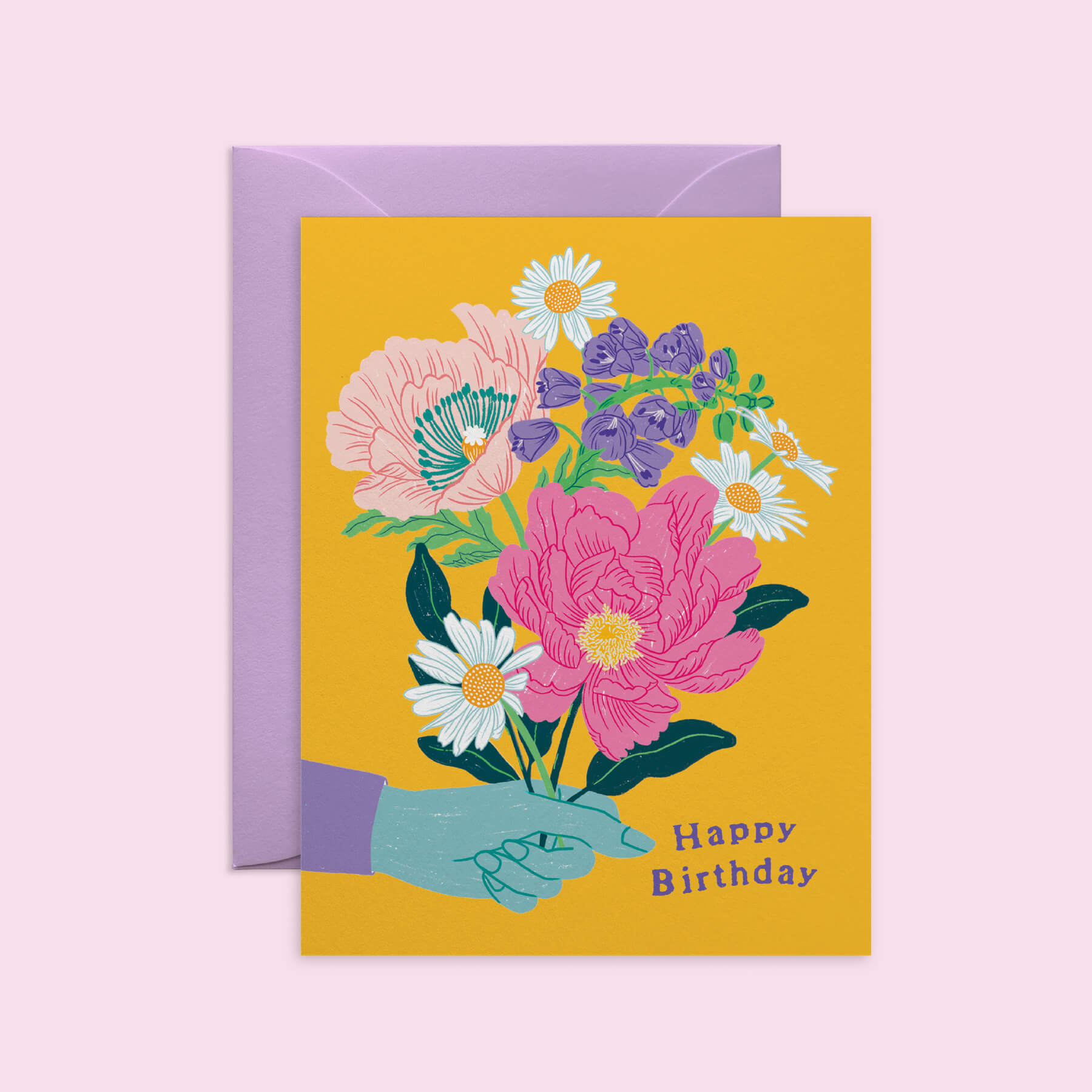 Handpicked Bouquet Birthday Card