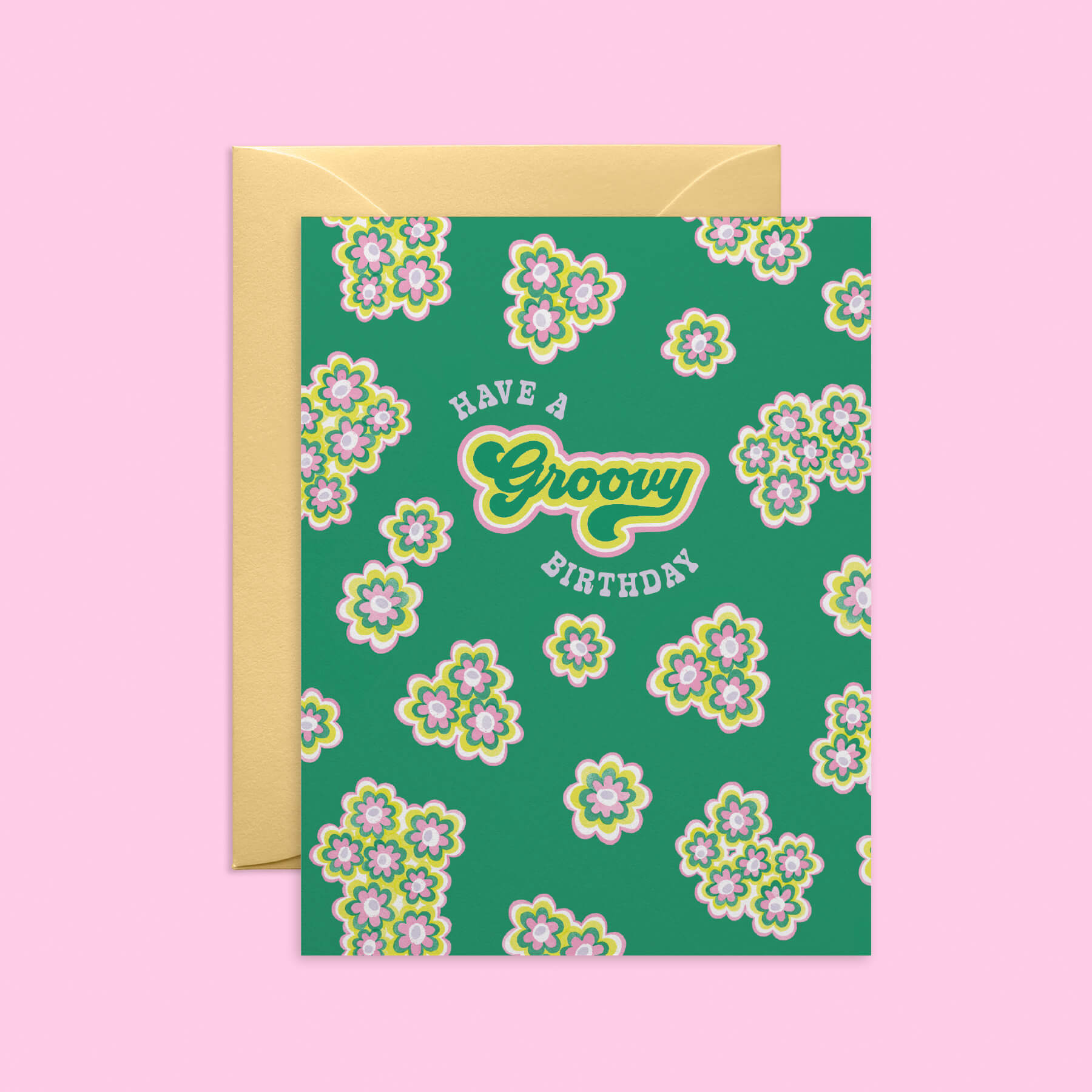 Groovy Daisy Birthday-Card