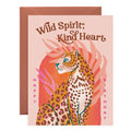 Wild Spirit, Kind Heart Leopard Birthday Card