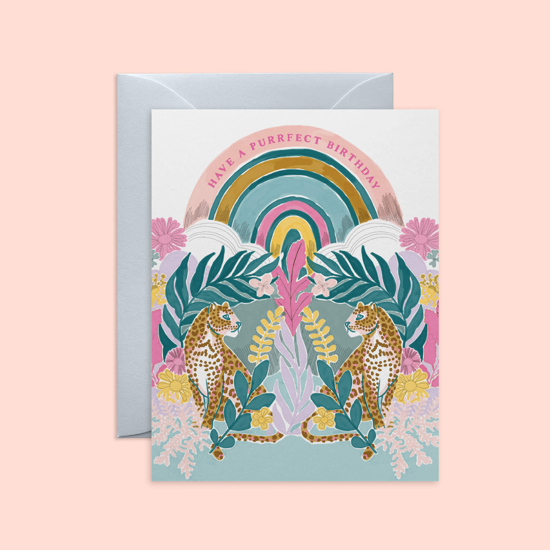 Leopard Daydream Birthday Card