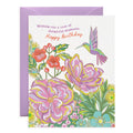 Rare and Delightful Moments Hummingbird Birthday Card