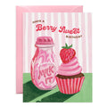 Strawberry Milk and Cupcake Birthday Card