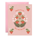 Berry Best Birthday Cross-Stitch Strawberry Card
