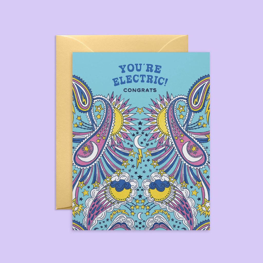 Celestial Paisley Congrats Card