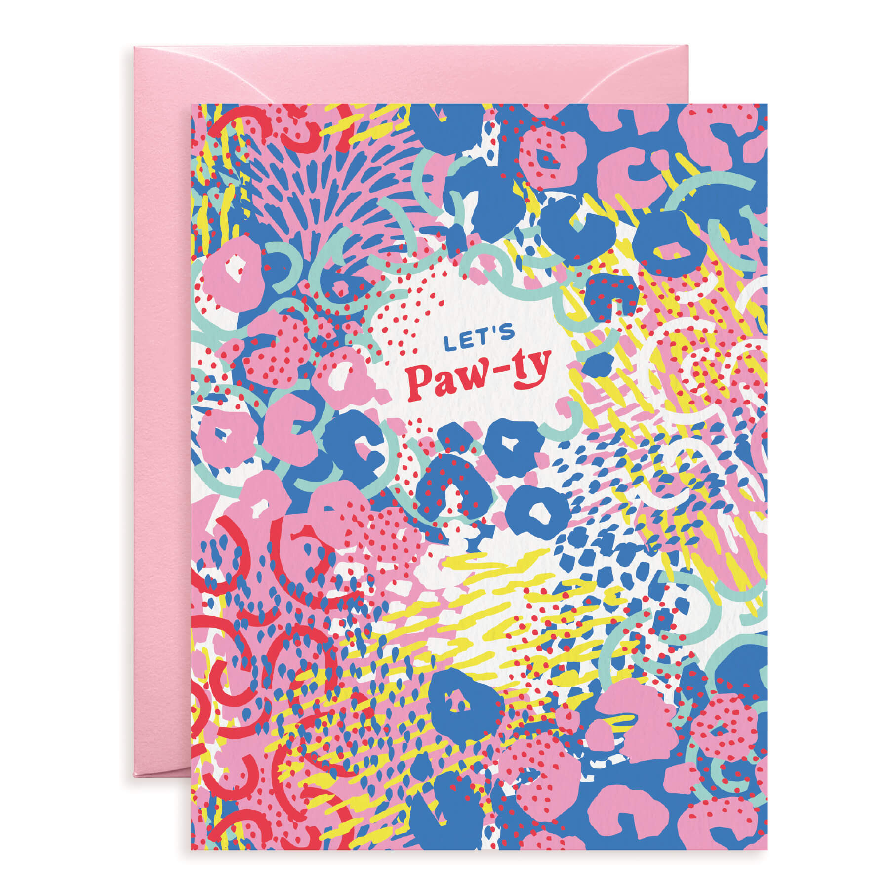 Leopard Print Confetti Congrats Card