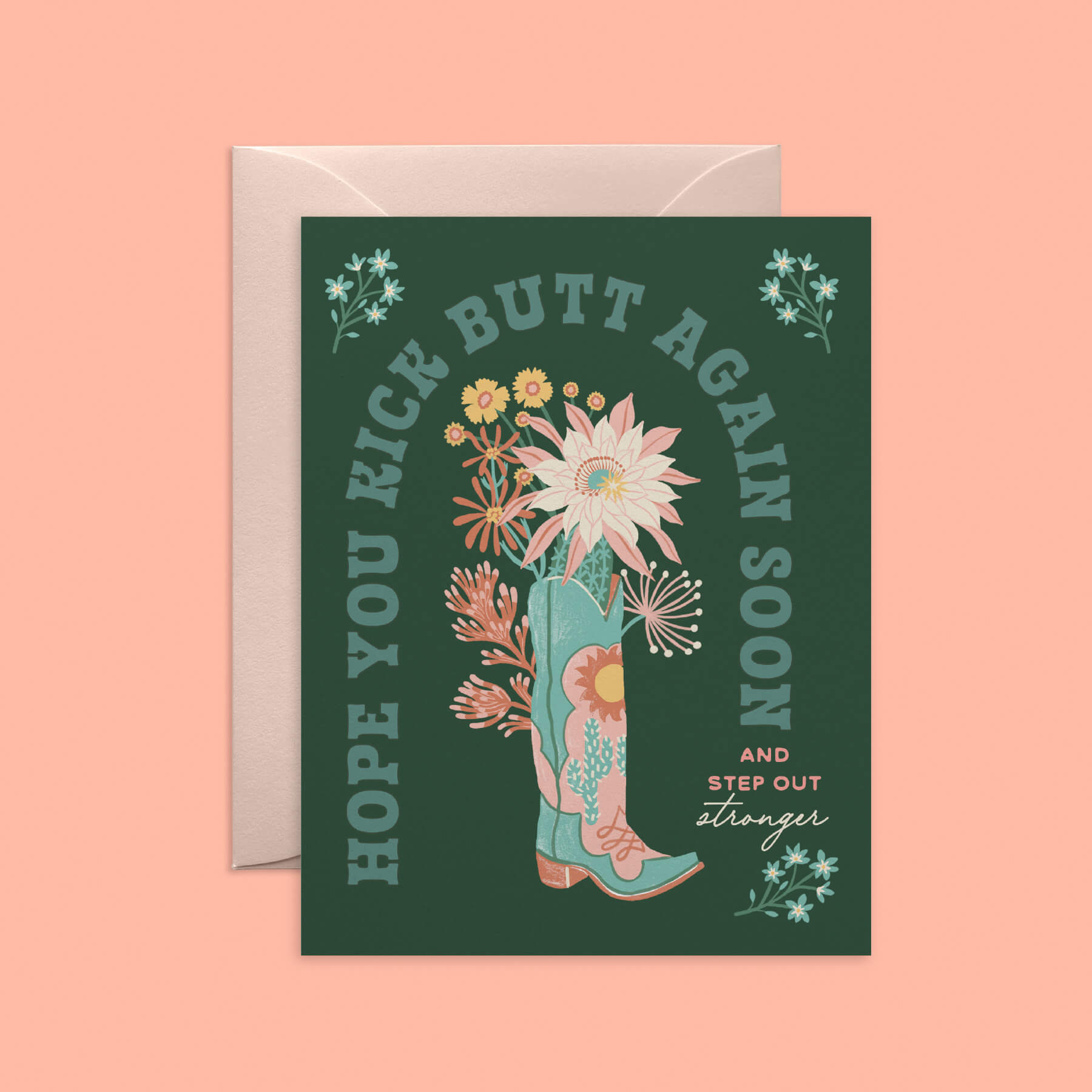 Kick Butt Boot Card