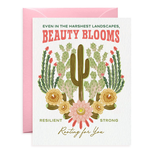 Beauty in Harsh Landscapes Cactus Friendship Card