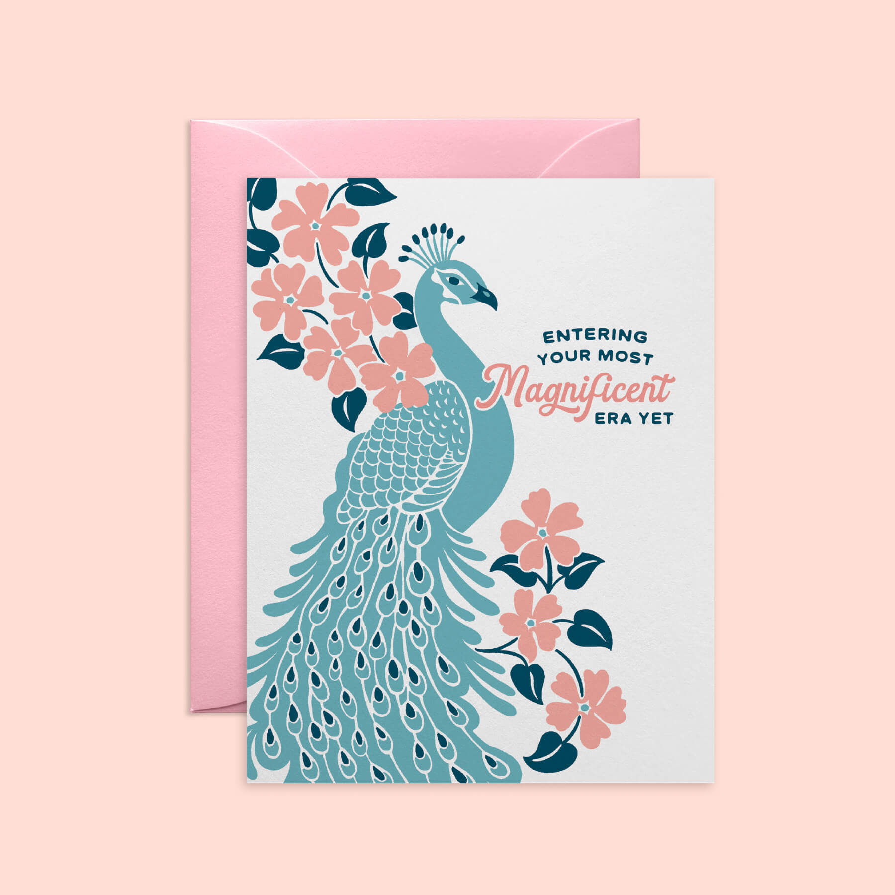 Magnificent Peacock Card