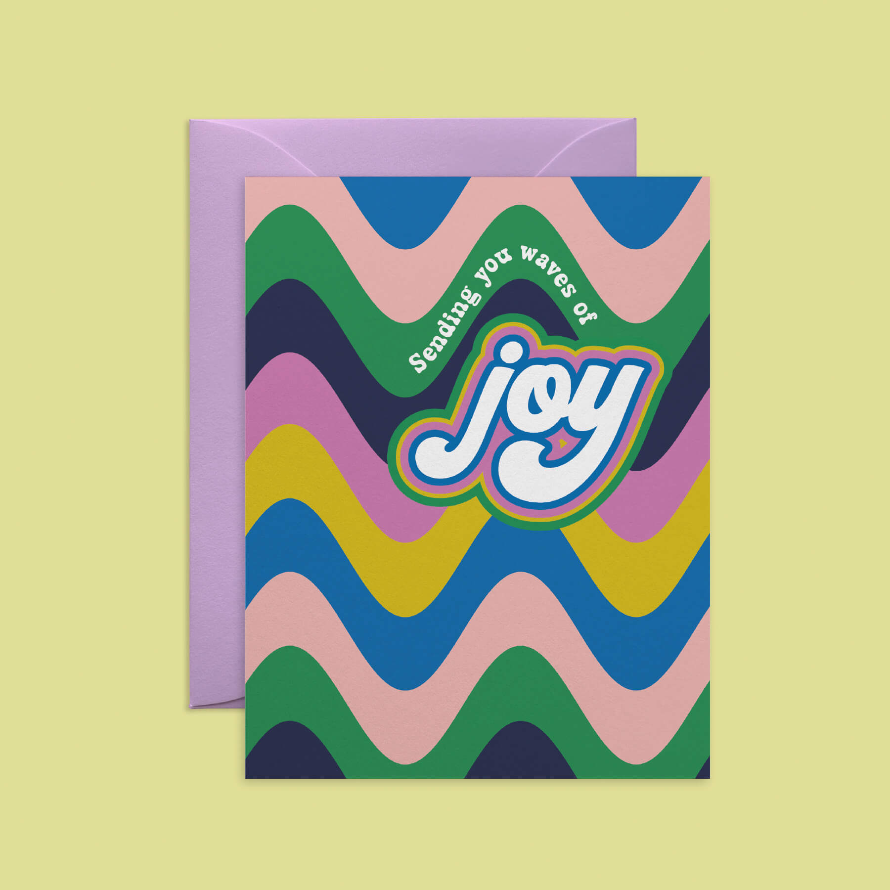 Groovy Stripe Card