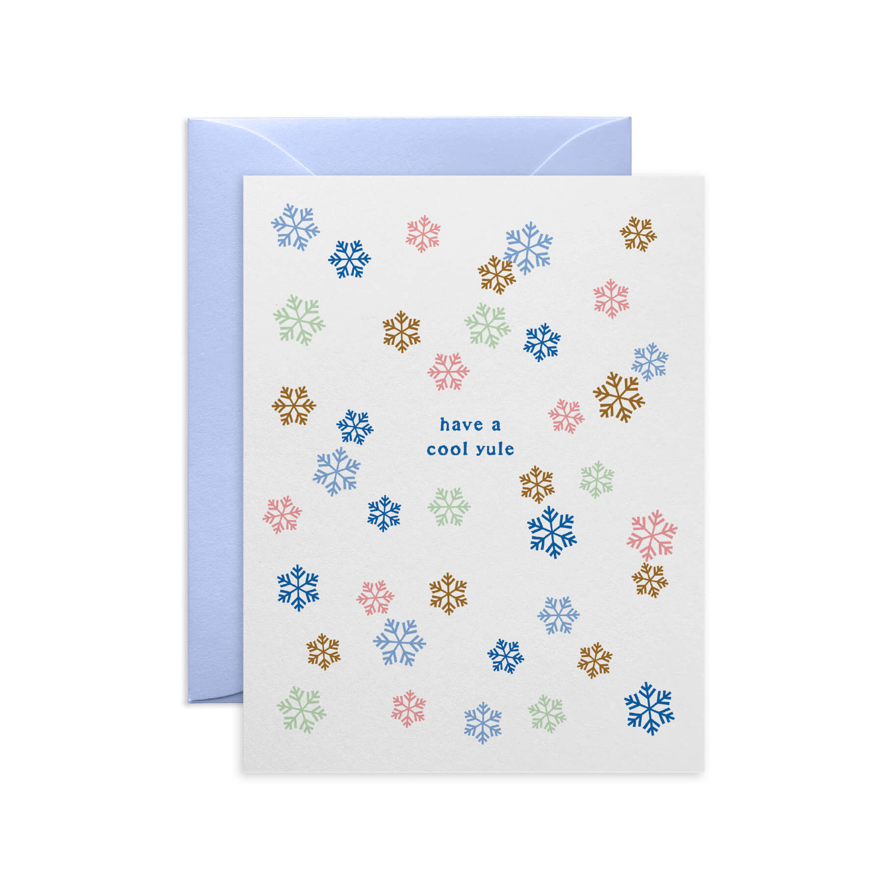 Have a Cool Yule Mini Snowflakes Holiday Card