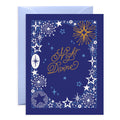 Night Divine Christmas Stars Religious Holiday Card