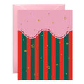 Merry Little Christmas Stripe Holiday Card