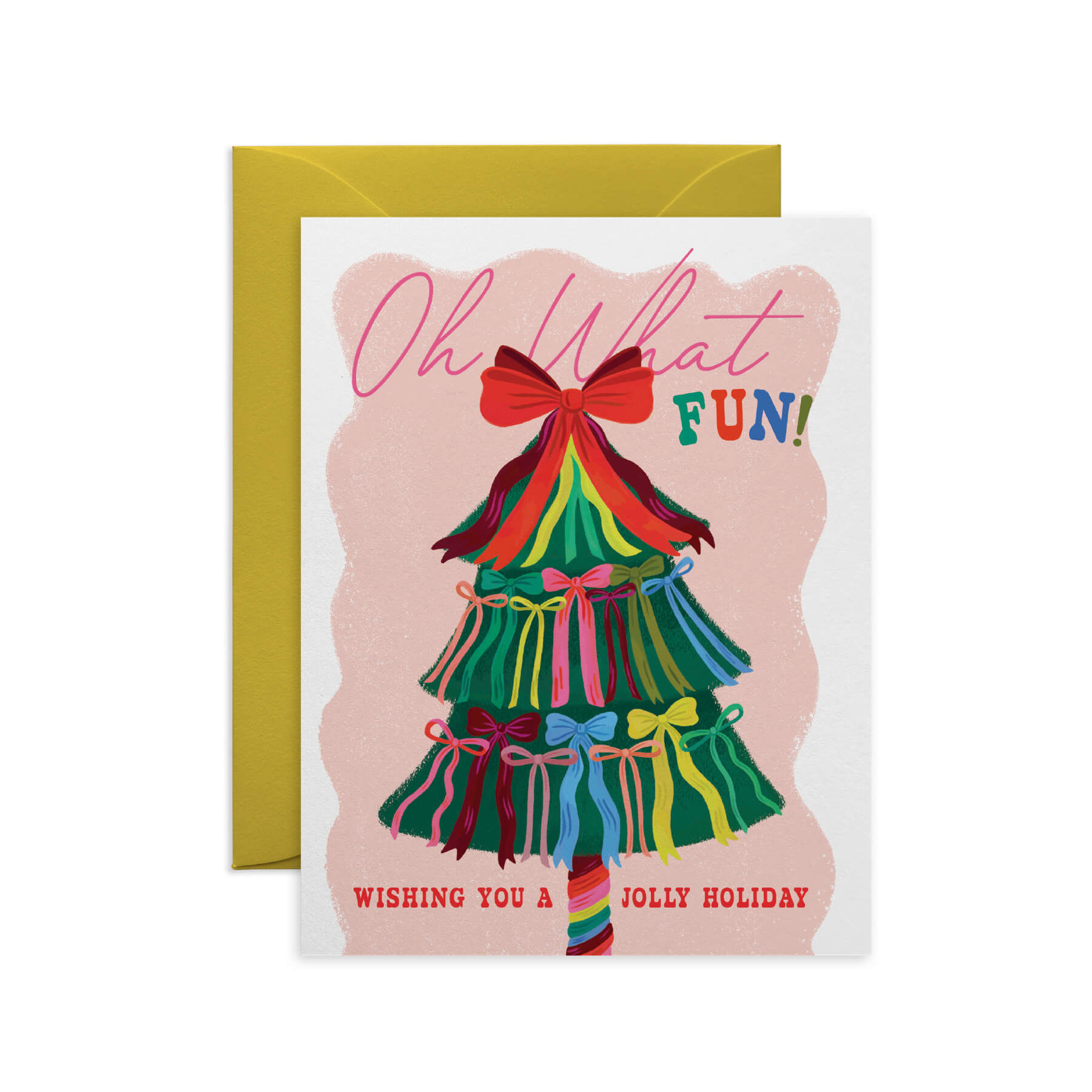 Jolly Holiday Christmas Tree of Bows Card