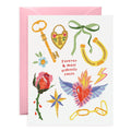 Embroidered Love Patches Love & Friendship Card
