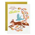 Fox & Bird Friendship Card for Life's Journey Together