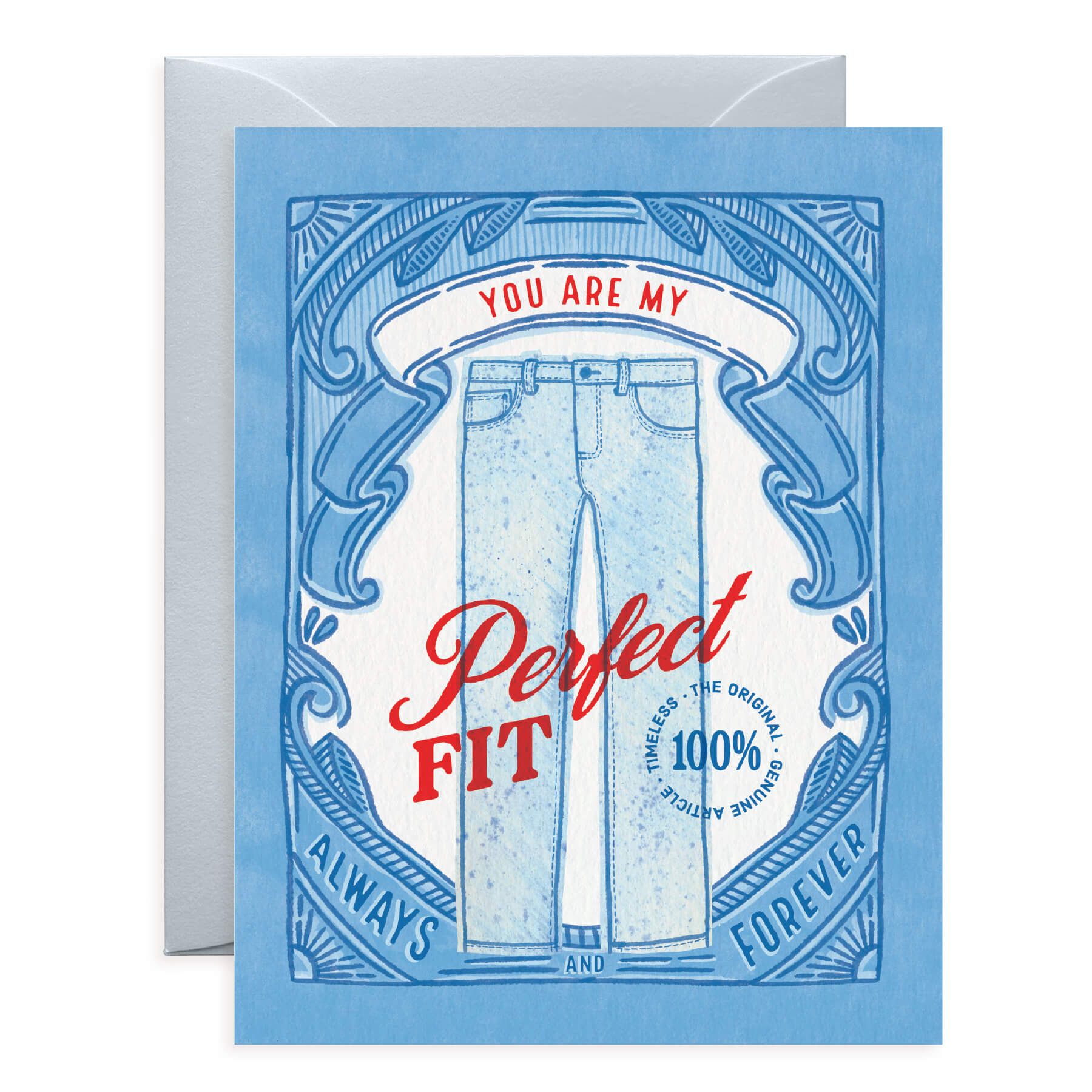 Perfect Fit Jeans Love & Friendship Card
