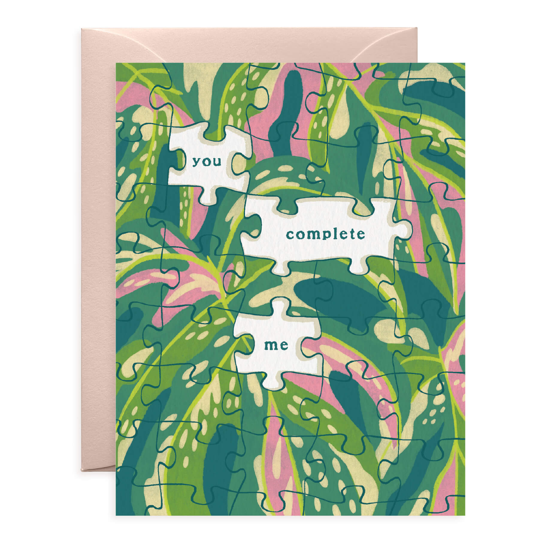 You Complete Me Puzzle Love & Friendship Card