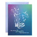 Brighten Your World Fox Constellation Friendship Card