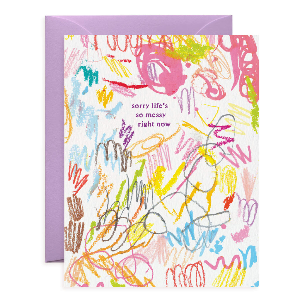 Messy Art Sympathy Card