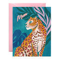 Say Meow Leopard Blank Card for Cat Lovers