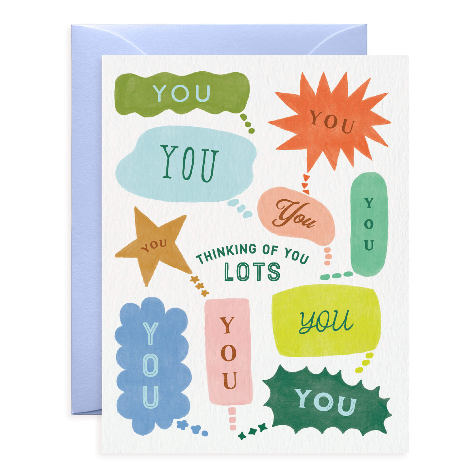 Thought Bubbles Thinking Of You Card