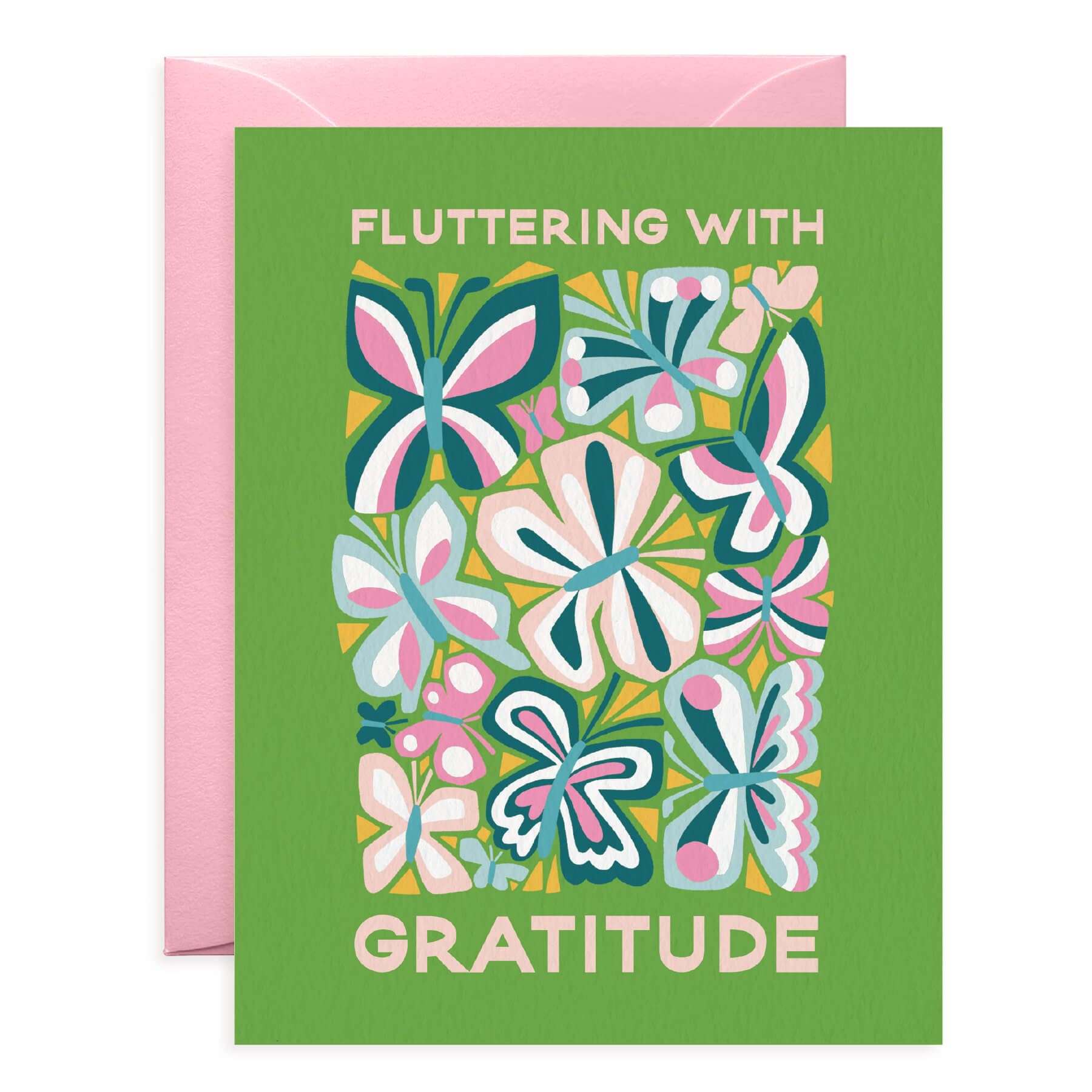 Flutter With Gratitude Butterfly Thank You Card