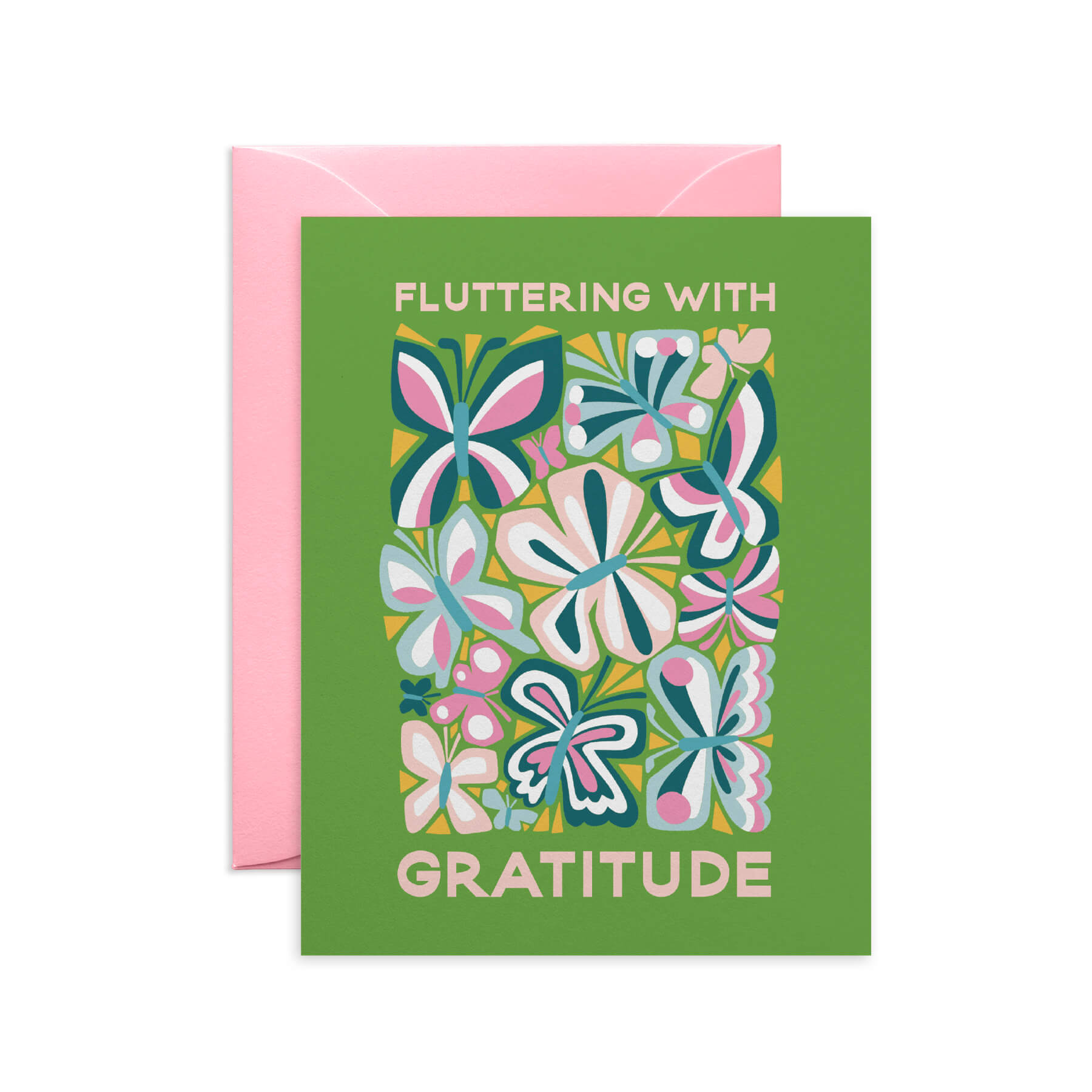 Flutter With Gratitude Butterfly Thank You Card