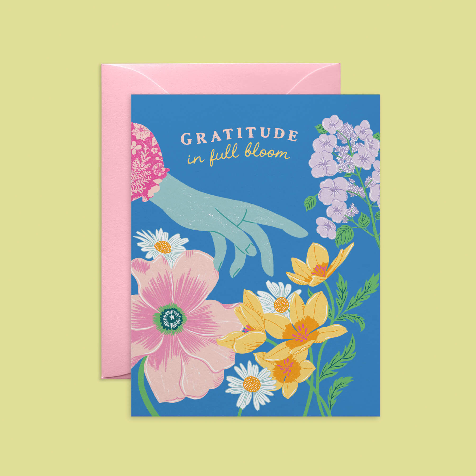 Hand in Garden Thank You Card