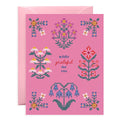 Blooming Garden Cross-Stitch Thank You Card