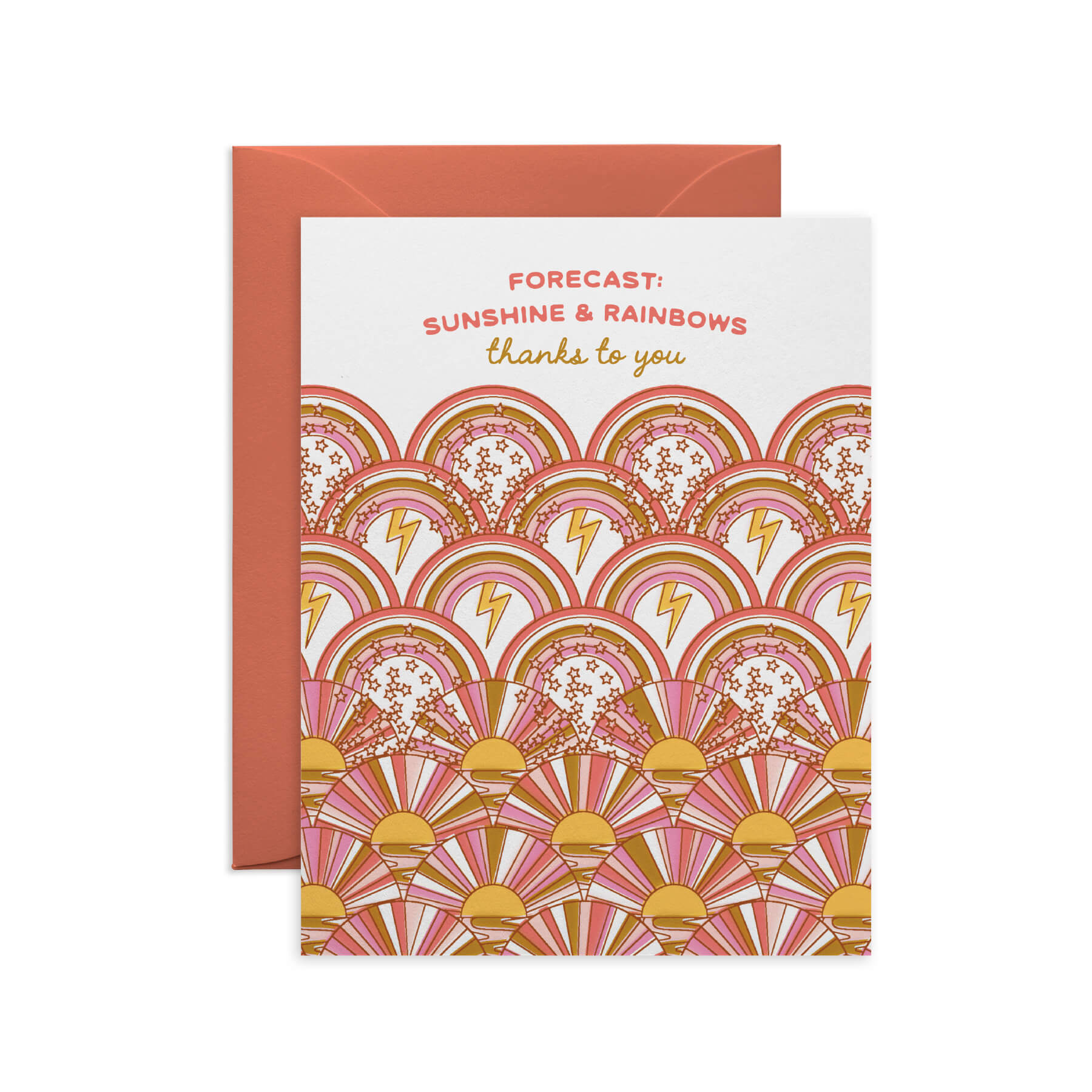 From Storms to Sunshine Thank You Card