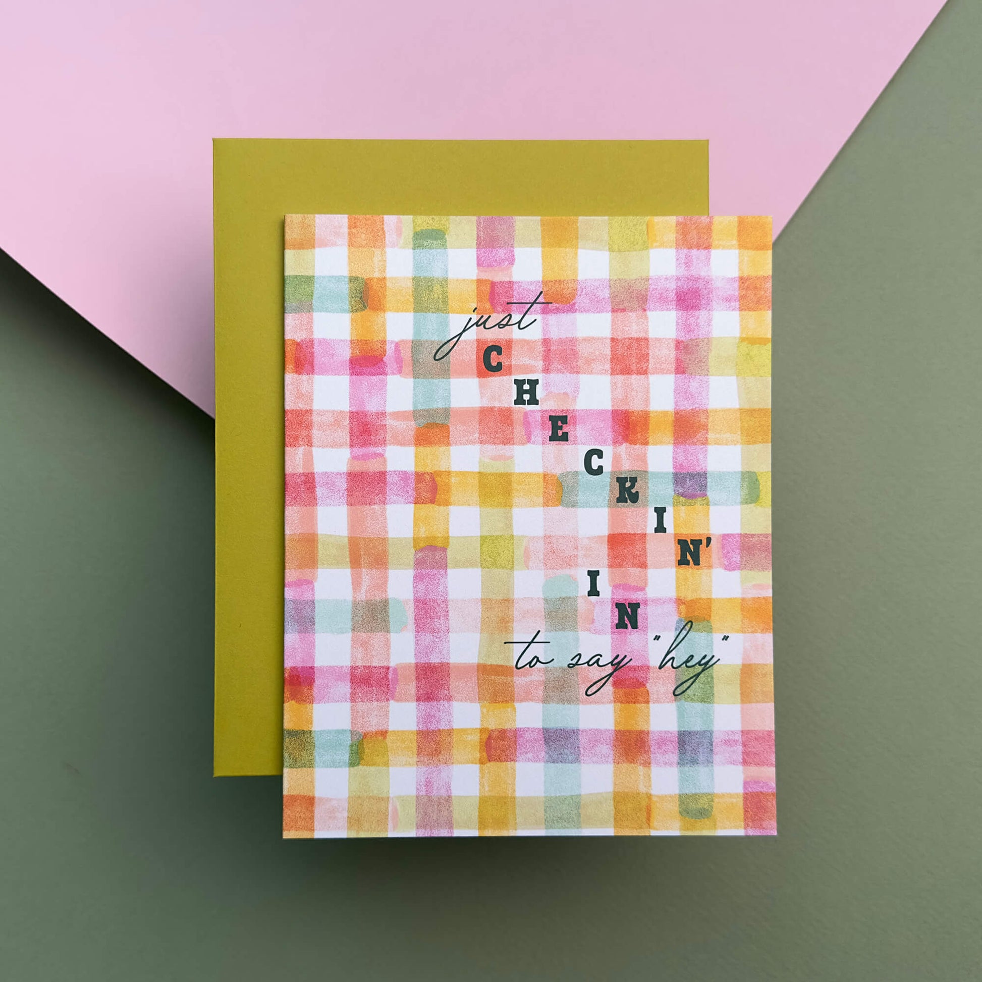 Colorful Check Card