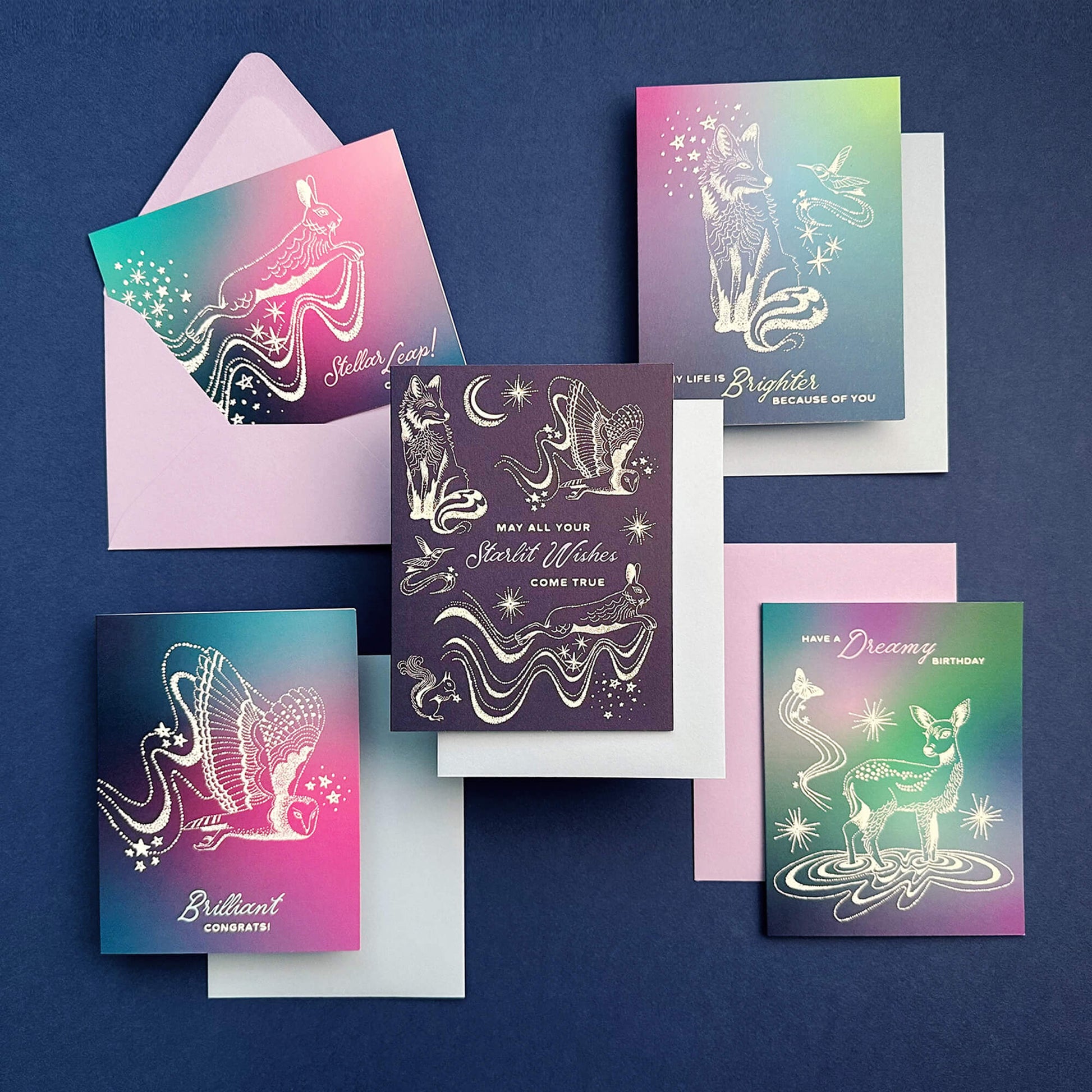 Woodland Constellations Birthday Card