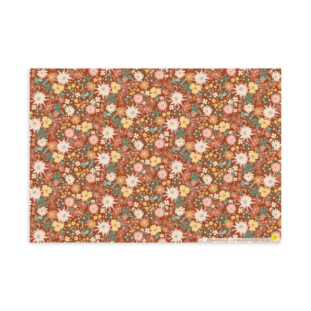 Desert Flora, Flat Wrap, Single-Sided, Set of 3