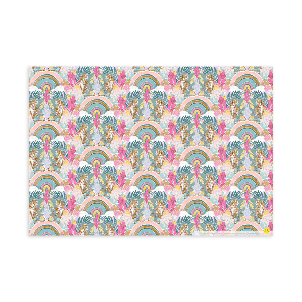 Leopard Daydream, Flat Wrap, Single-Sided, Set of 3