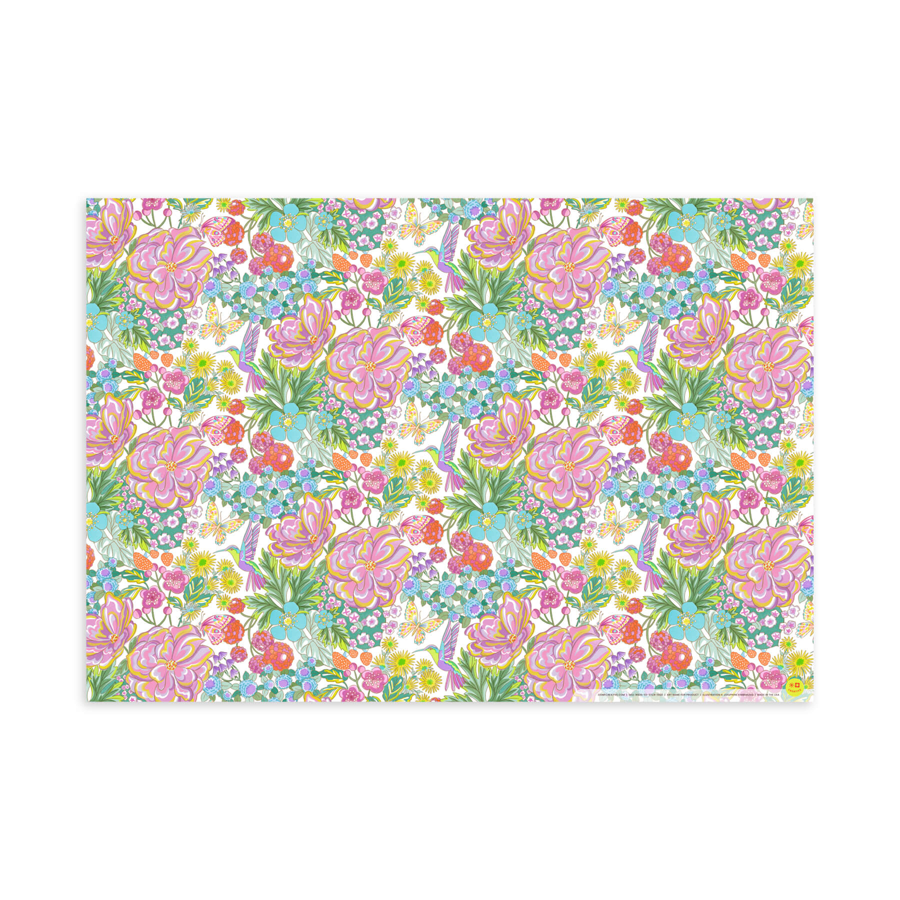 Magic Garden, Flat Wrap, Single-Sided, Set of 3