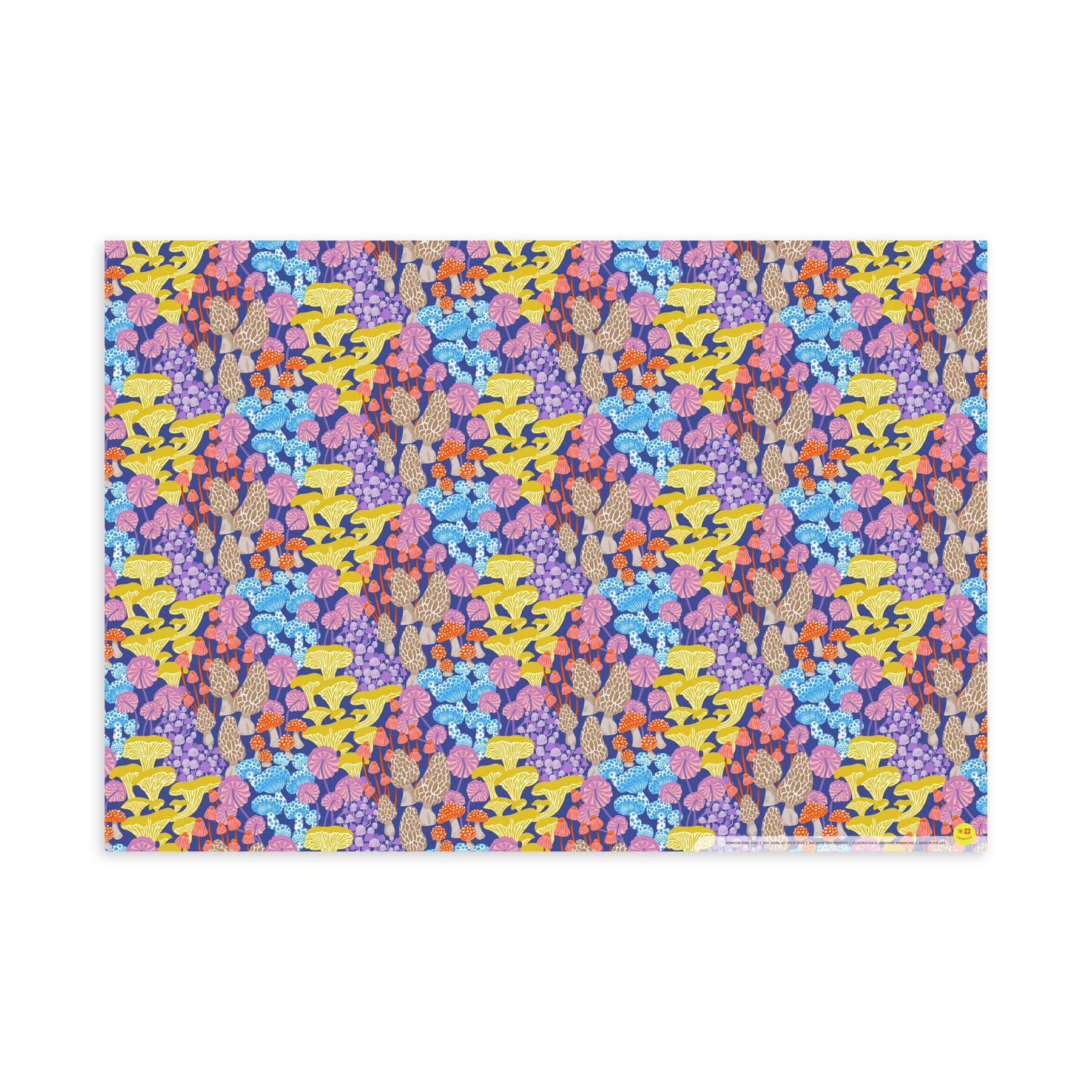 Mushroom Magic, Flat Wrap, Single-Sided, Set of 3