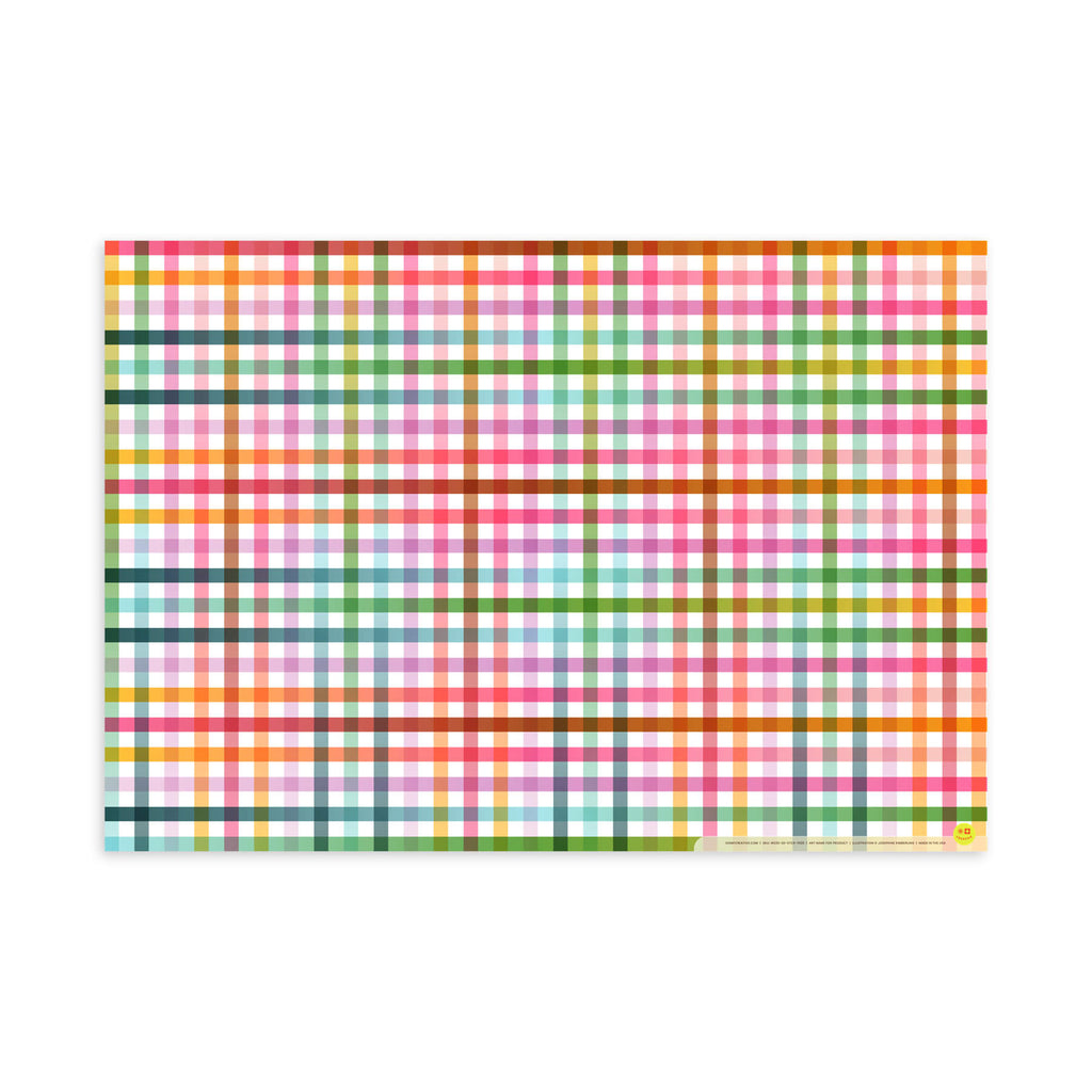 Dawn Plaid, Flat Wrap, Single-Sided, Set of 3