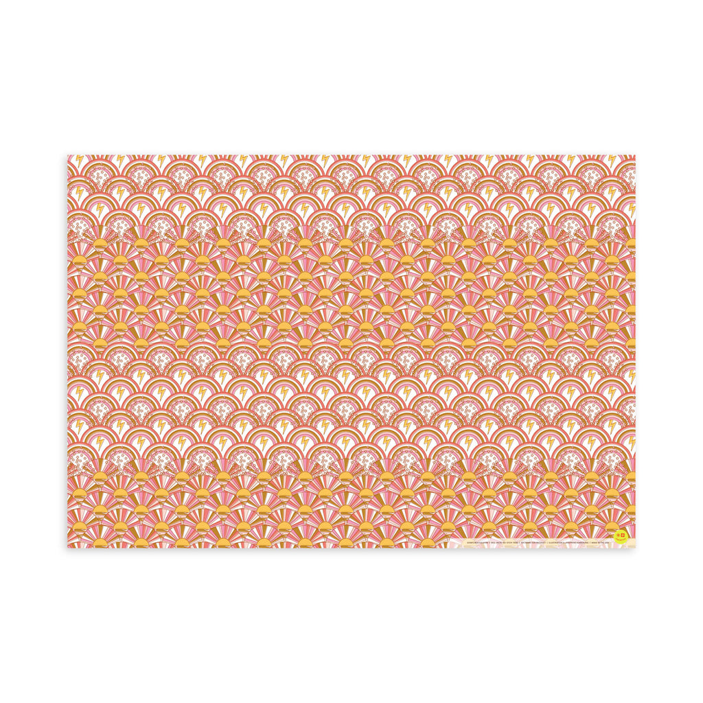 Sunshine and Rainbows, Flat Wrap, Single-Sided, Set of 3